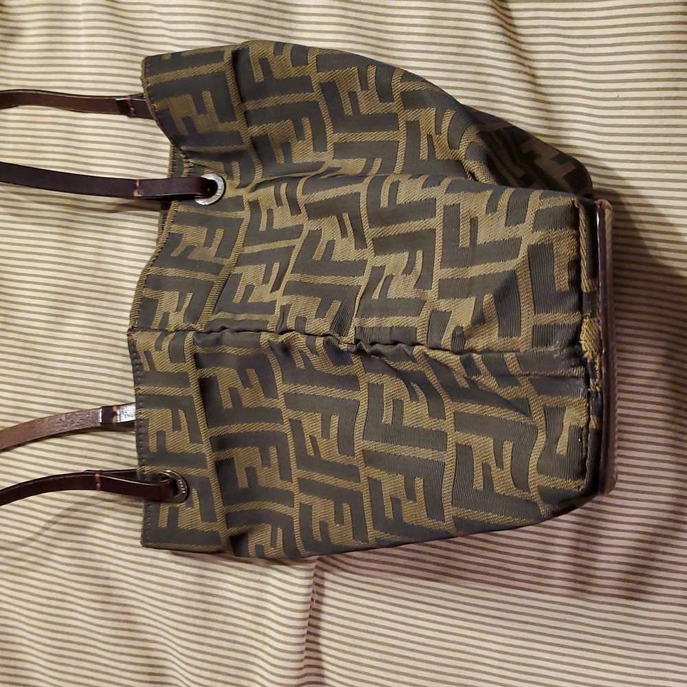 Vintage Fendi Mini Zucca Tote, Brown - Picture 10 of 12